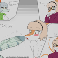 Amber Breasts Color glasses Green Melissa_(Naomi's_Daughter) Parasaurolophus Penis Pterodactyl // 4412x3117 // 3.1MB