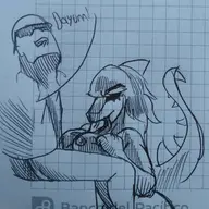 Blowjob Breasts Human Inco Mia Monochrome Nude Parasaurolophus Penis sketch Titfuck // 2587x2644 // 615.4KB