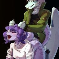 Butt Color Green Original_Character Pterodactyl Sera_(Trish's_Daughter) Sex Triceratops // 1760x2588 // 2.0MB