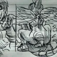 Amber Baryonyx black_and_white Jack Monochrome Nude Original_Character Pterodactyl Sex sketch text // 2124x1212 // 221.6KB