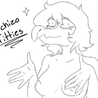 black_and_white Breasts Compsognathus Monochrome Nude Original_Character schizo-chan text // 919x805 // 183.4KB