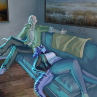 Anon Color Human Original_Character Triceratops Trish's_mom // 8000x4500 // 22.9MB