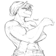 black_and_white Fit Hold_Onto_Mi Mimi Monochrome Original_Character Triceratops // 2136x2200 // 1.9MB