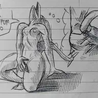 black_and_white Cynthia_(Stella's_Daughter) Masturbation Monochrome Nude sketch Stegosaurus text trish // 3413x2558 // 442.2KB