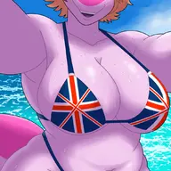Bikini Breasts Cassandra Color Front-Facing Milf Original_Character Parasaurolophus Swimwear text // 1052x1980 // 1.1MB