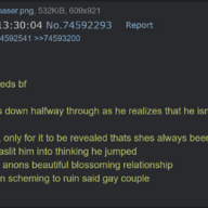 4chan Alvin Anon Aquilops Fang Gay greentext Human Naser Pterodactyl Raptor reed Rosa Stegosaurus Stella Triceratops trish // 2721x834 // 370.4KB