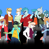 4chan Amber Baryonyx Color Cynthia_(Stella's_Daughter) femGreen Genderswap Green Jack Kaiden Melissa_(Naomi's_Daughter) Original_Character Parasaurolophus Pterodactyl Sera_(Trish's_Daughter) Stegosaurus text Trent_D_Nito Triceratops // 4900x1433 // 2.8MB