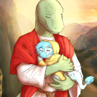 Color Fooly_Cooly Original_Character Raptor Raptor_Jesus // 685x914 // 736.0KB