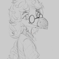 black_and_white glasses Izzy Jew Monochrome Original_Character Rhinorex sketch // 418x538 // 46.9KB