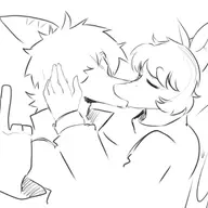 Amber Green incest kissing Monochrome Original_Character sketch // 1869x1390 // 224.1KB