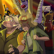 Ankylosaurus Anon Buster Color Human Magnolia_"Mags"_Blackwell Miguel Ori_G._Poster Original_Character Triceratops trish what_words_can't_say // 2083x3125 // 4.9MB