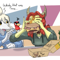 Color Compsognathus Food Judee Original_Character schizo-chan text troodon // 1800x1200 // 957.4KB