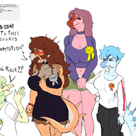 4chan Aquilops Background_Character Baryonyx Blushing Breasts Color femNick Giganotosaurus nick Rosa Stacy Stegosaurus Stella Triceratops trish // 1896x1398 // 466.8KB