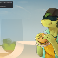 4chan Baryonyx Color Food Original_Character Trent_D_Nito // 1606x968 // 833.4KB