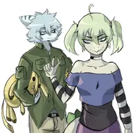 Color Cynthia_(Stella's_Daughter) Green Original_Character Pterodactyl Stegosaurus // 2752x2645 // 801.1KB
