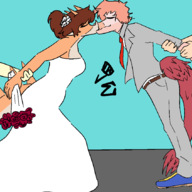 Anon Aquilops Color Human kissing Raptor reed Rosa Stegosaurus Stella Suit Wedding_Dress // 1102x848 // 60.7KB