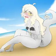 Bikini Blushing Breasts Color Judee Original_Character Swimwear troodon // 4096x2867 // 580.8KB