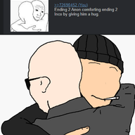 4chan Anon Color Doomer_Anon Ending_2 Hugging Human Inco meme Smoking Sunglasses wojak // 748x888 // 208.6KB