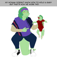Baryonyx children Color Ending_2 meme Olivia Original_Character text Trent_D_Nito // 3000x3000 // 1.1MB