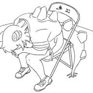Anime meme Monochrome neon_genesis_evangelion Sitting sketch Stegosaurus Stella // 1568x1263 // 174.6KB