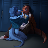 Baryonyx Blushing Color Diego Feet Gay Hold_Onto_Mi Leon Original_Character // 2148x2104 // 1.7MB