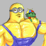 Baryonyx children Color crossover Despicable_Me Fit Minion Original_Character Trent_D_Nito // 1181x783 // 583.0KB