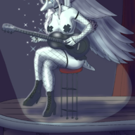 Breasts Color Doomer_Fang Ending_2 Fang Musical_Instrument Pterodactyl Tears // 1801x2587 // 3.1MB