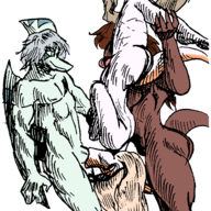 Blowjob Butt Carnotaurus Color Cunnilingus Green Janet_(OC) Melissa_(Naomi's_Daughter) Nude Original_Character Parasaurolophus Penis Pterodactyl Sex Threesome // 1440x1809 // 266.6KB