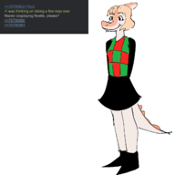 4chan Color cosplay Deltarune Naomi Parasaurolophus Video_Game // 1280x1280 // 122.9KB