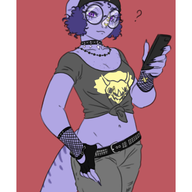 Alternate_Outfit Color glasses goth Piercing Triceratops trish // 1272x1800 // 590.7KB