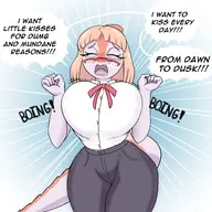 Blushing Breasts Color Front-Facing glasses Naomi Parasaurolophus text // 2999x2631 // 534.5KB