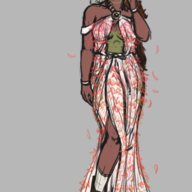 Alternate_Outfit Carnotaurus Color Dress Janet_(OC) Original_Character // 507x859 // 330.8KB