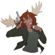 Carnotaurus Color gun Janet_(OC) Original_Character transparent // 910x884 // 220.9KB
