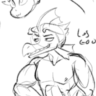 Brachiosaurus Damien Fit I_Wani_Hug_That_Gator Liz Monochrome sketch text // 466x711 // 88.3KB
