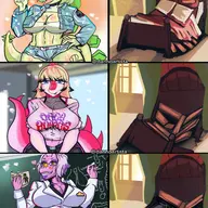Alternate_Outfit Breasts Ceratosaurus Color Gilf meme Mia Mrs_Roberts Parasaurolophus Piercing Stegosaurus Stella // 3098x4096 // 2.3MB