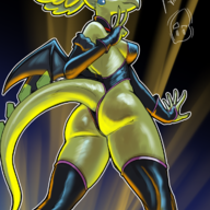Alternate_Hairstyle Alternate_Outfit Anime Butt Color cosplay My_Hero_Academia Stegosaurus Stella // 1191x1684 // 2.0MB