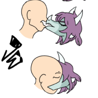 Anon Aquilops Color Human kissing reeve transparent // 997x2048 // 459.9KB