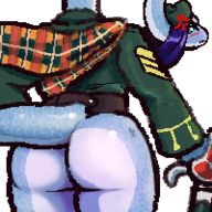 Blushing Butt Color Loch_Ness_Monster Nessie Original_Character pantsless transparent // 200x200 // 43.1KB