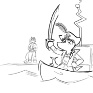 Alternate_Outfit Ankylosaurus Babs Background_Character Erin Monochrome sketch // 1643x1555 // 568.3KB