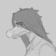 Baryonyx black_and_white Dilf Genderswap maleNova Monochrome Nova Original_Character sketch // 300x275 // 43.9KB