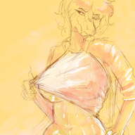 Baryonyx Breasts Milf Monochrome Nova Original_Character sketch // 654x926 // 579.3KB