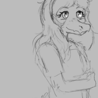 Alternate_Outfit black_and_white FemTrent_(Oliver's_Daughter) Genderswap Monochrome Original_Character sketch Trent_D_Nito // 504x729 // 109.0KB