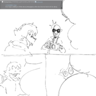 4chan Baryonyx Human I_Wani_Hug_That_Gator Inco Monochrome Olivia sketch // 1280x1280 // 313.2KB