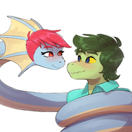 Baryonyx Blushing Color Hybrid Original_Character Petunia Trent_D_Nito // 1956x1240 // 767.6KB