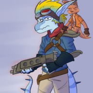 Baryonyx Color cosplay crossover gun Jack Jak_and_Daxter Lur Original_Character Video_Game // 1325x1576 // 1.0MB