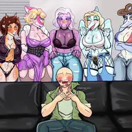 Alternate_Outfit Anon Aquilops Blushing Breasts Cassandra Ceratosaurus Color Human meme Milf Mrs_Roberts Parasaurolophus Pterodactyl Rosa Samantha_(Fang's_mom) Sophia Spinosaurus // 4096x3413 // 2.9MB