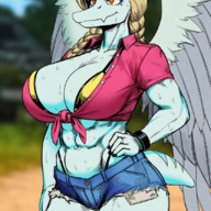 abs ai Alternate_Outfit Breasts Color Fit Milf Pterodactyl Samantha_(Fang's_mom) // 832x1216 // 1.5MB