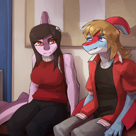 Color glasses Kaiden Megan_(Mia's_Daughter) Original_Character Parasaurolophus // 1642x1128 // 1.5MB