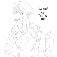 Baryonyx goodbye_volcano_high Monochrome nick Nude Piercing text // 846x954 // 230.4KB