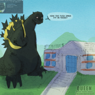 4chan Color crossover godzilla Kaiju text Volcano_High_School // 1280x1280 // 3.3MB